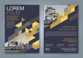 minimaler geometrischer formen designhintergrund für geschäftsbericht bucheinband broschüre flyer poster vektor