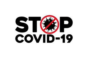 Covid 19 Coronavirus-Logo-Design. Covid-19-Coronavirus vektor