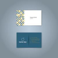 moderne trendige Visitenkarten-Designvorlage. Vektor abstrakte kreative Visitenkarten.