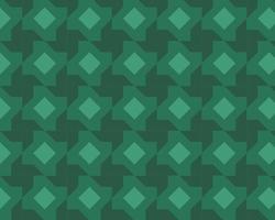 geometrisches abstraktes nahtloses Muster, mit grüner einfarbiger Farbkombination. Hintergrund vektor