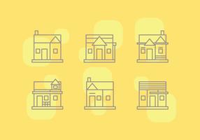 Freie Townhomes Vector Icons # 3