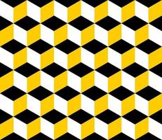 gult och svart mönster fyller bakgrund vektor