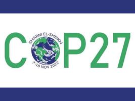 Cop 27 in Sharm El-Sheikh, Ägypten. 7.-18. November 2022. Klimakonferenz der Vereinten Nationen. Internationaler Klimagipfel vektor