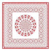 tribal bandana mönster vektor, sjal, bordsduk, hals halsduk, näsduk design vektor