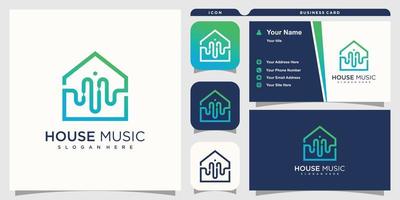 musik logotyp design med modern koncept stil premium vektor