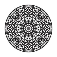 cirkulärt mönster mandala för henna, mehndi tatuering dekorativa dekorativa i etnisk mandala. mandala målarbok sida. vintage mandala dekorativa element, vuxen mandala målarbok vektor