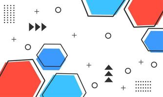 abstrakt bakgrund geometriska hexagon färgglada vektor