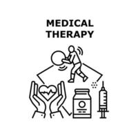 medizinische Therapie-Symbol-Vektor-Illustration vektor