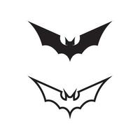 bat logotyp djur och vektor, vingar, svart, halloween, vampyr, gotisk, illustration, design bat ikon vektor