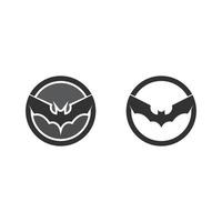 bat logotyp djur och vektor, vingar, svart, halloween, vampyr, gotisk, illustration, design bat ikon vektor