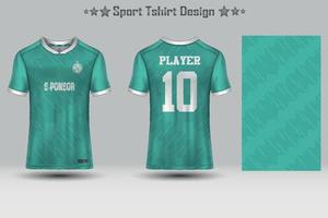 abstraktes Fußballtrikot mit geometrischem Muster Mockup-Vorlage Sport-T-Shirt-Design vektor