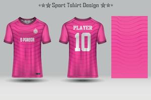 abstraktes Fußballtrikot mit geometrischem Muster Mockup-Vorlage Sport-T-Shirt-Design vektor