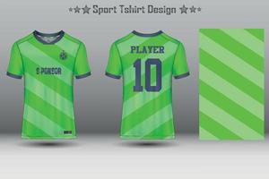 abstraktes Fußballtrikot mit geometrischem Muster Mockup-Vorlage Sport-T-Shirt-Design vektor