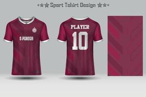 abstraktes Fußballtrikot mit geometrischem Muster Mockup-Vorlage Sport-T-Shirt-Design vektor