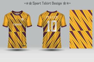 Fußballtrikot Mockup abstraktes geometrisches Muster Sport T-Shirt Design vektor