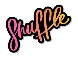 Shuffle-Tanz-Brief. abstraktes modernes Kunstdesign. Banner vektor