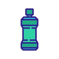 Mundflüssigkeit Flasche Symbol Vektor Umriss Illustration