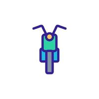 motorcykel ikon vektor. isolerade kontur symbol illustration vektor