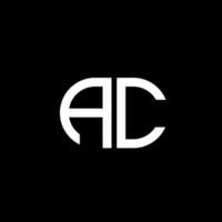 AC letter logotyp kreativ design med vektorgrafik vektor