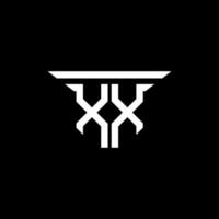 xx buchstabe logo kreatives design mit vektorgrafik vektor