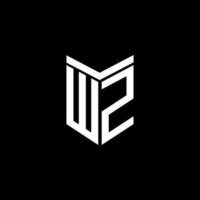 wz letter logotyp kreativ design med vektorgrafik vektor
