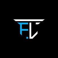 fl Brief Logo kreatives Design mit Vektorgrafik vektor