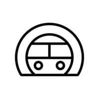 u-bahn symbol vektor umriss illustration