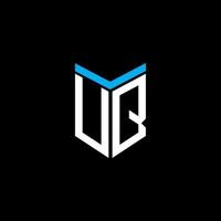 uq letter logotyp kreativ design med vektorgrafik vektor