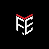 fe Brief Logo kreatives Design mit Vektorgrafik vektor