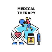 medizinische Therapie-Symbol-Vektor-Illustration vektor