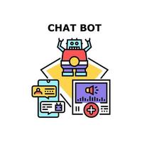 Chat-Bot-Symbol-Vektor-Illustration vektor