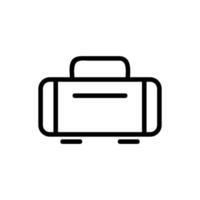 Gepäck-Icon-Vektor. isolierte kontursymbolillustration vektor