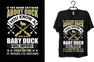 Baby-Enten-T-Shirt-Design-Vektor vektor