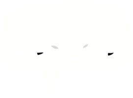 tecknad doodle pratbubbla med ansikte vektor