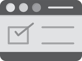 webbläsare platt gråskala vektor