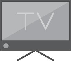 Fernseher flache Graustufen vektor