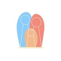 Grafikdesign-Logo der Eltern. gut für Kindertagesstätte, Veranstaltung, Logo usw. vektor