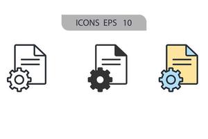 cms ikoner symbol vektor element för infographic webben