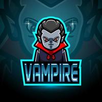 vampyr esport logotyp maskot design vektor