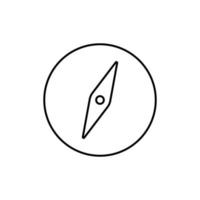 Kompas-Symbol Gliederungsfunktion mobil vektor