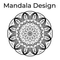 Mandala-Set mit floralem Ornamentmuster, Vektor-Mandala-Entspannungsmuster einzigartiges Design im Naturstil, handgezeichnetes Muster, Mandala-Vorlage für Seitendekorationskarten, Buch, Logos vektor