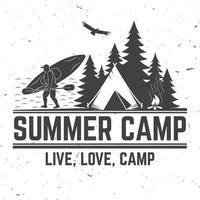 Sommer Camp. Vektor-Illustration. konzept für hemd oder logo, druck, stempel oder t-stück. vektor