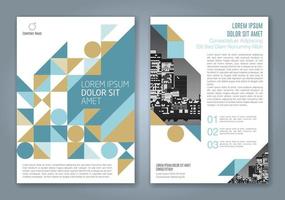 abstrakter minimaler geometrischer hintergrund für geschäftsbericht bucheinband broschüre flyer poster vektor