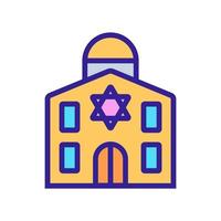 Israel ikon vektor. isolerade kontur symbol illustration vektor