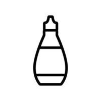 Soße in der Flasche Symbol Vektor Umriss Illustration