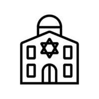 Israel-Icon-Vektor. isolierte kontursymbolillustration vektor