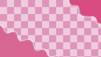 Ästhetische niedliche rosa Schachbrettmuster, Schachbrett, Gingham, Plaid, Tartan-Musterhintergrund, perfekt für Tapeten, Hintergrund, Postkarte, Hintergrund vektor