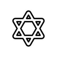 Israel-Icon-Vektor. isolierte kontursymbolillustration vektor