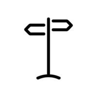 pekaren riktning ikon vektor. isolerade kontur symbol illustration vektor