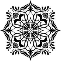 blommönster i vintage mandala stil för tatueringar, tyger eller dekorationer med mera. vektor illustration.